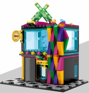SEMBO - Karaoke bar Disco City Streets - 279+ Teile Lego kompatibel