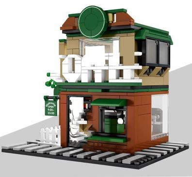 SEMBO - Cafe Coffee Shop Kaffee City Streets - 283+ Teile Lego kompatibel