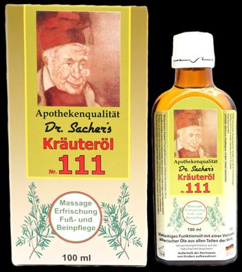 DR. Sachers Kräuteröl Nr. 111 Ölmischung, 1x 100ml, Apothekenqualität