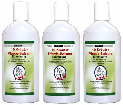 DR. Sachers 10 Kräuter Pferdebalsam-Einreibung, 1x 250ml, Apothekenqualitä3