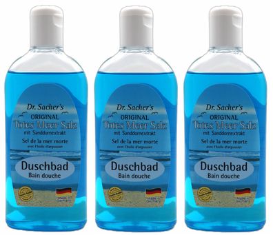 DR. Sachers Totes Meer Salz Shampoo Sanddornextrakt, 3x 250ml, Apothekenqualität