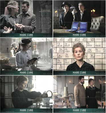 Marie Curie - Elemente des Lebens - 6 Original Kino-Aushangfotos - Filmposter