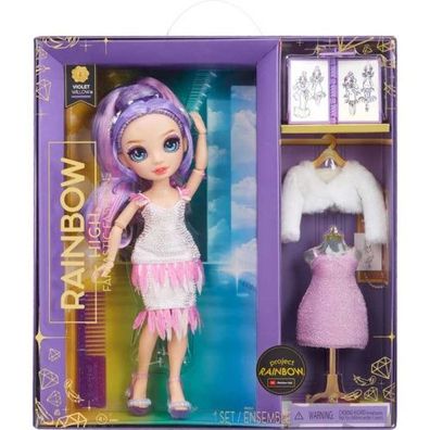 MGA Rainbow High Fantastic Fashion Doll - Violet