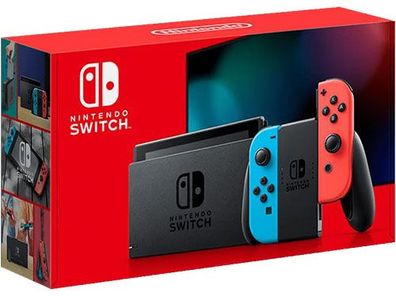 Switch Konsole neonrot V2 NEU - Nintendo 10010738 - (Nintendo Switch Hardware ...