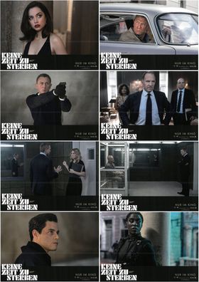 James Bond 007: Keine Zeit zu sterben - 8 Original Kino-Aushangfotos - Filmposter