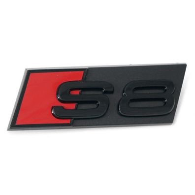 Original Audi S8 (D5) Schriftzug Plakette schwarz Kühlergrill Emblem 4N0853736BT94