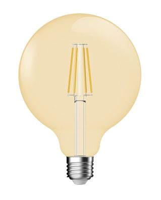 Nordlux LED Leuchtmittel E27 goldfarbend 400lm 2500K 5,4W 80Ra 360° dimmbar 9,5x9,5x1