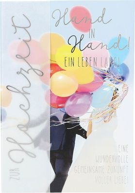 Emotions 1 Stück Geburtstagskarte 46/ Zur Hochzeit Hand in Hand! Ein Leben