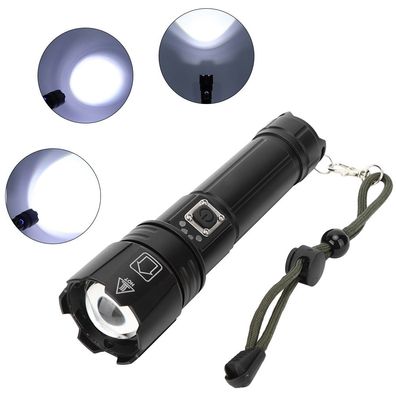 P70 USB-Lade-Zoom-LED-Taschenlampe mit fünf Modi für den Außenbereich