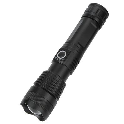XHP70 LED-Teleskop-Zoom-Taschenlampe, Taschenlampe mit hoher Helligkeit