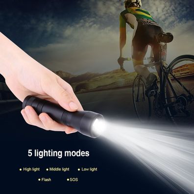 Tragbare U2 LED wasserdichte Teleskopfokussierung 5 Modi