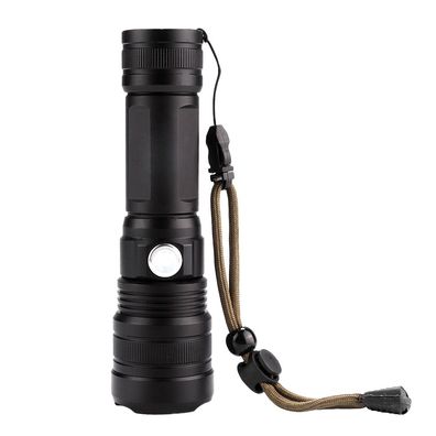 Wasserdichte, wiederaufladbare, teleskopische LED-Taschenlampe, USB-Taschenlampe