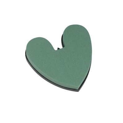 1 OASIS&reg; IDEAL Herz, grün Frischblumen 12 x 14 x 3,5 cm, 1 Stück
