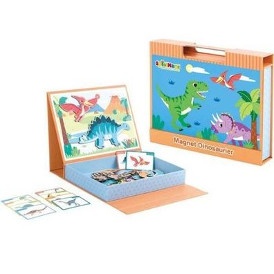 Spielmaus Holz Magnet Puzzle Box Dinosaurier 61 Teile