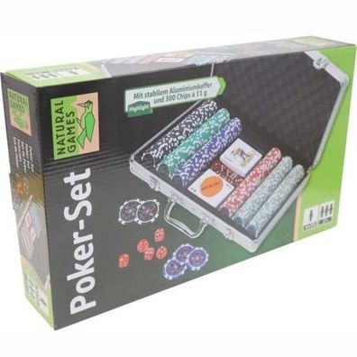 Natural Games Poker Set im Aluminiumkoffer