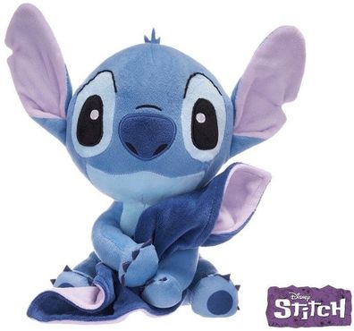 Disney Lilo & Stitch Snuggletime Stitch + Kuscheldecke Plüsch 24cm NEU
