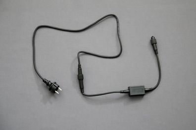 MK Illumination QUICK FIX®QF+ main connector EU 1,5m, schw. Kabel