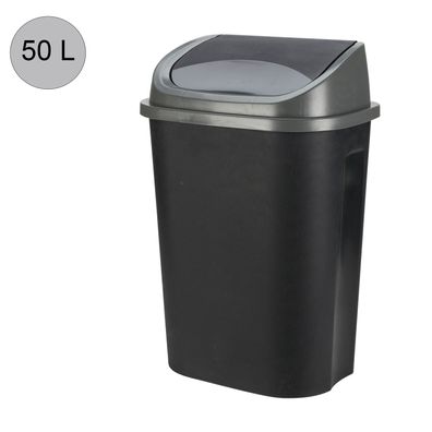 Abfalleimer Schwingdeckeleimer aus Kunststoff Mülleimer Müllbehälter 25/50 L