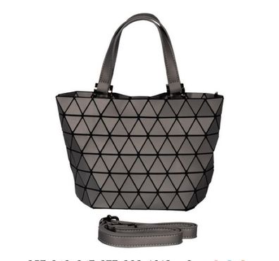 GEO Tasche Handtasche Tragetasche Damentasche von Malique Grau Matt