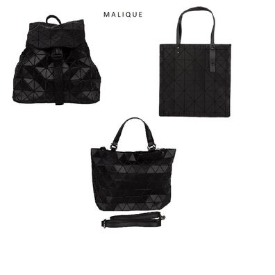 GEO Handtasche Tragetasche Damentasche von Malique schwarz matt
