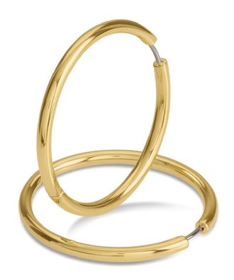 Boccia Schmuck Damen-Creolen Ohrringe Titan Goldfarben 38 mm 05070-02