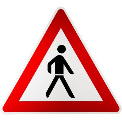 Original Verkehrszeichen Nr.133-20 * Fußgänger links* Verkehrsschild