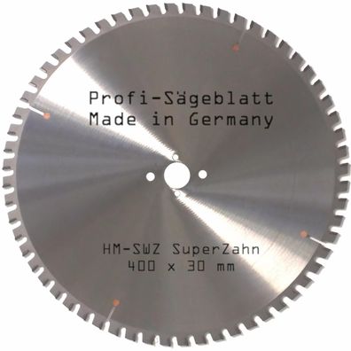 HM SWZ Sägeblatt 400 x 30 mm für Kreis-Säge-Blatt Bau-Säge-Blatt