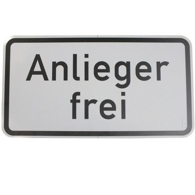 Original Verkehrszeichen Nr. 1020-30 * Anlieger frei * StVO RAL Zusatzschild