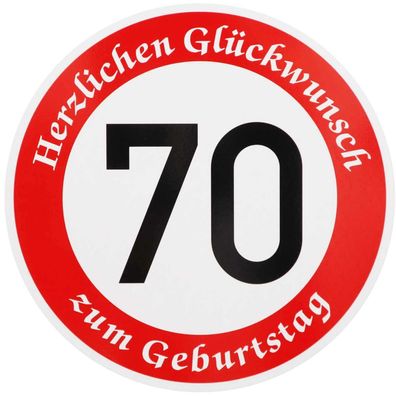 Original Verkehrszeichen Nr. 274-70 * Geburtstag 70 km/ h * Verkehrsschild