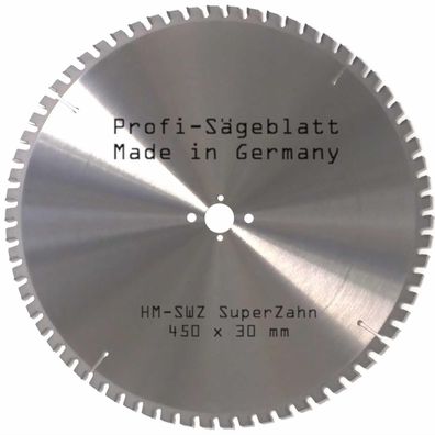 HM SWZ Sägeblatt 450 x 30 mm für Kreis-Säge-Blatt Bau-Säge-Blatt