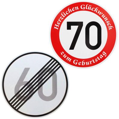 Original Verkehrszeichen-Set Nr. 274-70 und 278-60 Verkehrsschild Straßenschil...