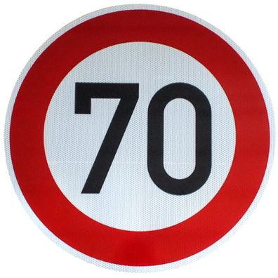Original RA2 VZ Nr.274-70 Höchstgeschwindigkeit 70 km/ h StVO Straßenschild