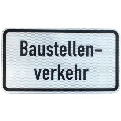 Original Verkehrszeichen Nr. 1007-38 * Baustellenverkehr * RSA-21 Zusatzschild