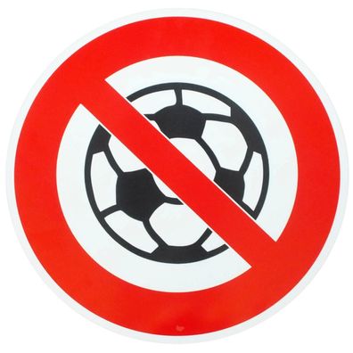Original Verkehrszeichen Nr. 250 Sondersymbol Fußball-Verbot Verkehrsschild
