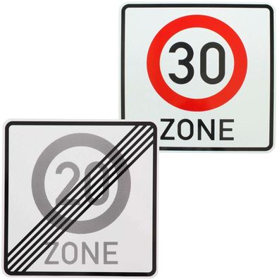 Original Verkehrszeichen-Set Nr. 274.1 und 274.2-20 Verkehrsschild Straßenschil...