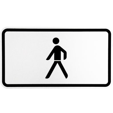 Original Verkehrszeichen Nr. 1010-53 * Fußgänger * nach StVO RAL Straßenschild