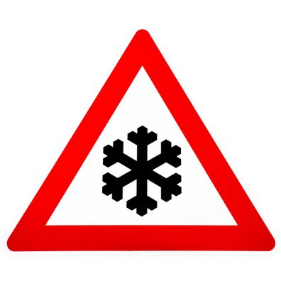 Original Verkehrszeichen 101-51 Schnee oder Eisglätte Verkehrsschild