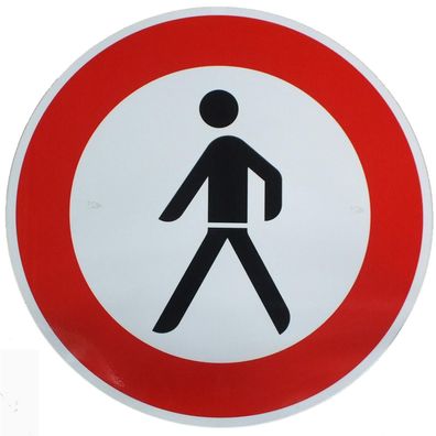 Original Verkehrszeichen Nr. 259 Verbot für Fußgänger Strassenschild