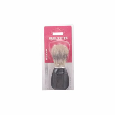 BROCHA DE Afeitar mango negro cerda de caballo 1 pz