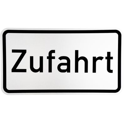 Original Verkehrszeichen Nr. 1007-62 * Zufahrt * 330 x 600 mm RAL Zusatzschild