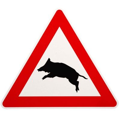 Original Verkehrszeichen Nr. 101 Achtung Wildschweine Straßenschild