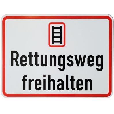 Original Verkehrszeichen 1000- Rettungsweg freihalten Zusatzschild