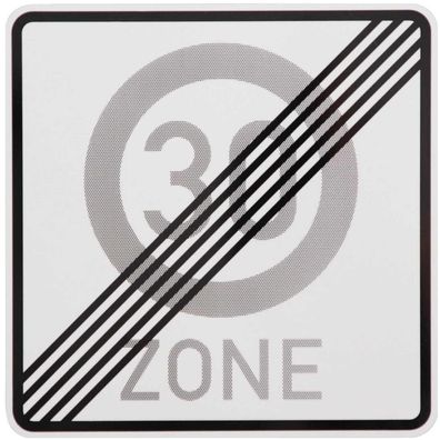 Original Verkehrszeichen 274.2 Ende 30 Zone StVO RALStraßenschild