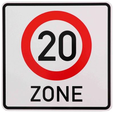 Original Verkehrszeichen Nr. 274.1-20 20 Zone Straßenschild