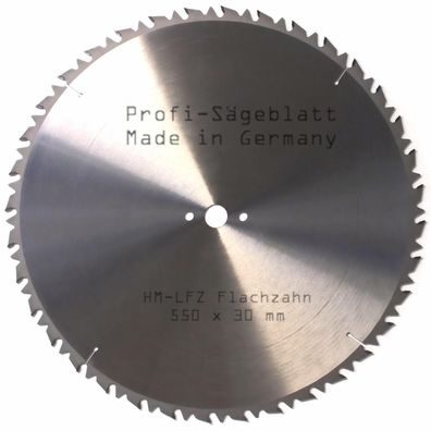 HM LFZ Sägeblatt 550 x 30 mm Kreissägeblatt für Brenn-Holz-Säge