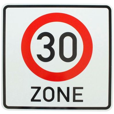 Original Verkehrszeichen Nr. 274.1 30 Zone StVO RAL 600 Straßenschild