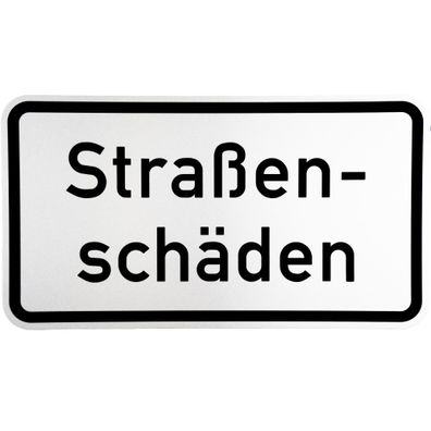 Original Verkehrszeichen Nr. 1007-34 * Straßenschäden* StVO RAL Zusatzschild