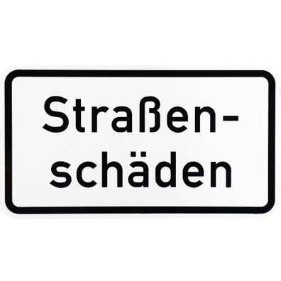 Original Verkehrszeichen Nr. 1007-34 * Straßenschäden * StVO RAL Zusatzschild