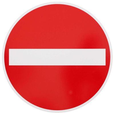 Original Verkehrszeichen Nr. 267 Verbot der Einfahrt Verkehrsschild Straßenschil...