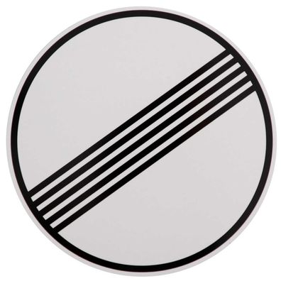 Original Verkehrszeichen Nr. 282 * Ende sämtlicher Verbote * Verkehrsschild